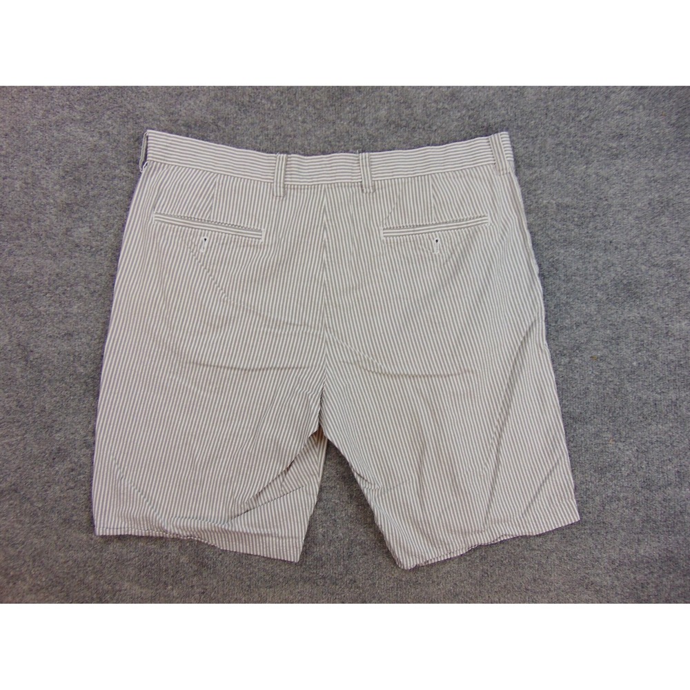 Broletto‎ Shorts Mens 36 Seersucker Gray White Striped Preppy Coastal Summer - Picture 8 of 9